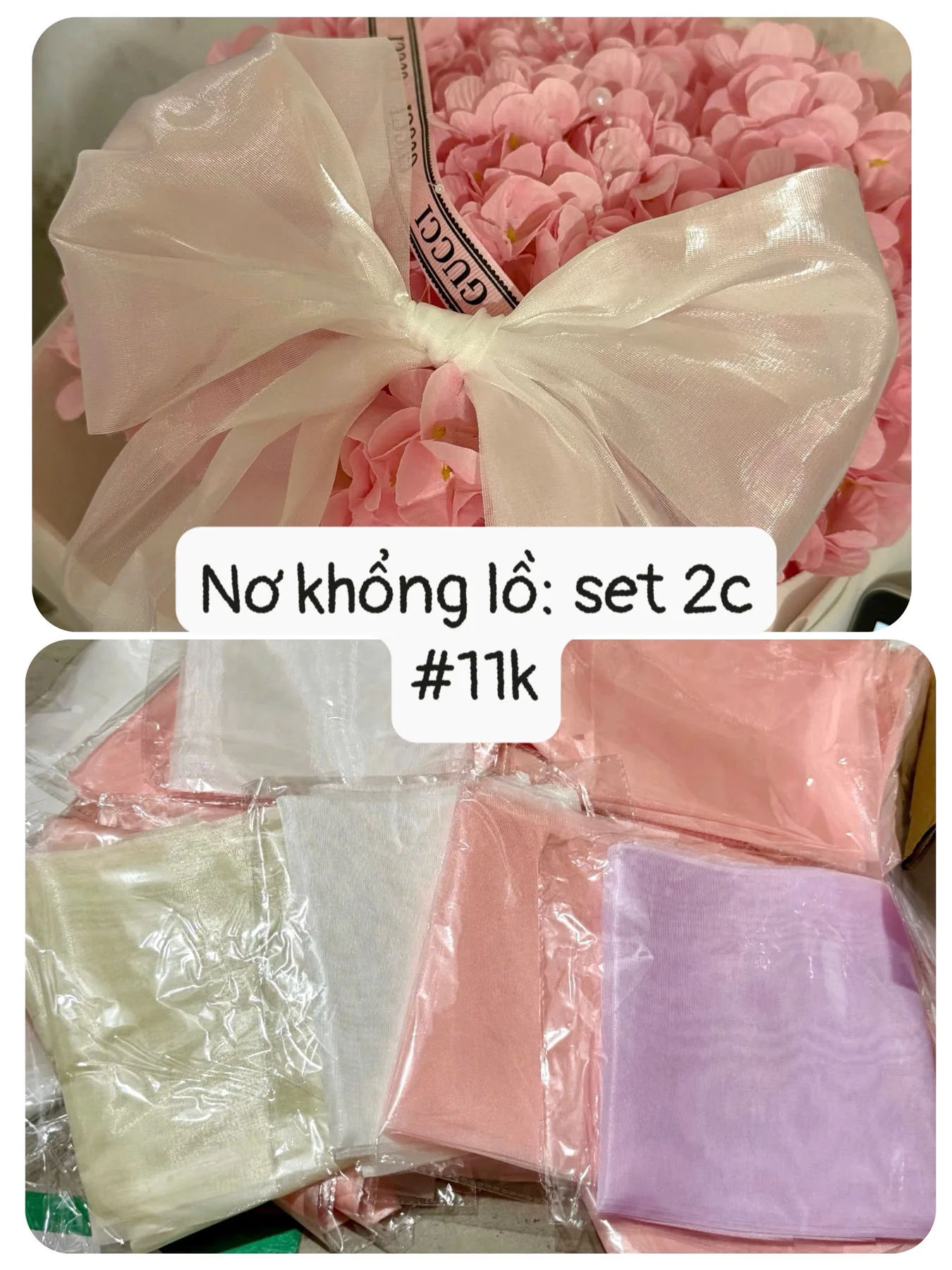 SET 2c NƠ KHỔNG LỒ