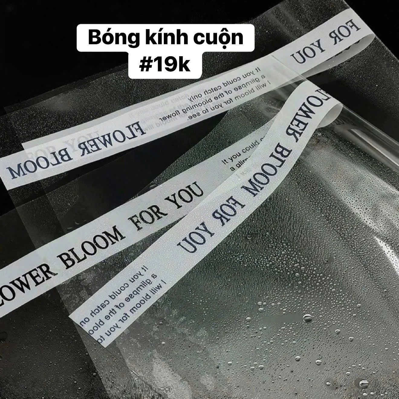 BÓNG KÍNH CUỘN CÓ CHỮ