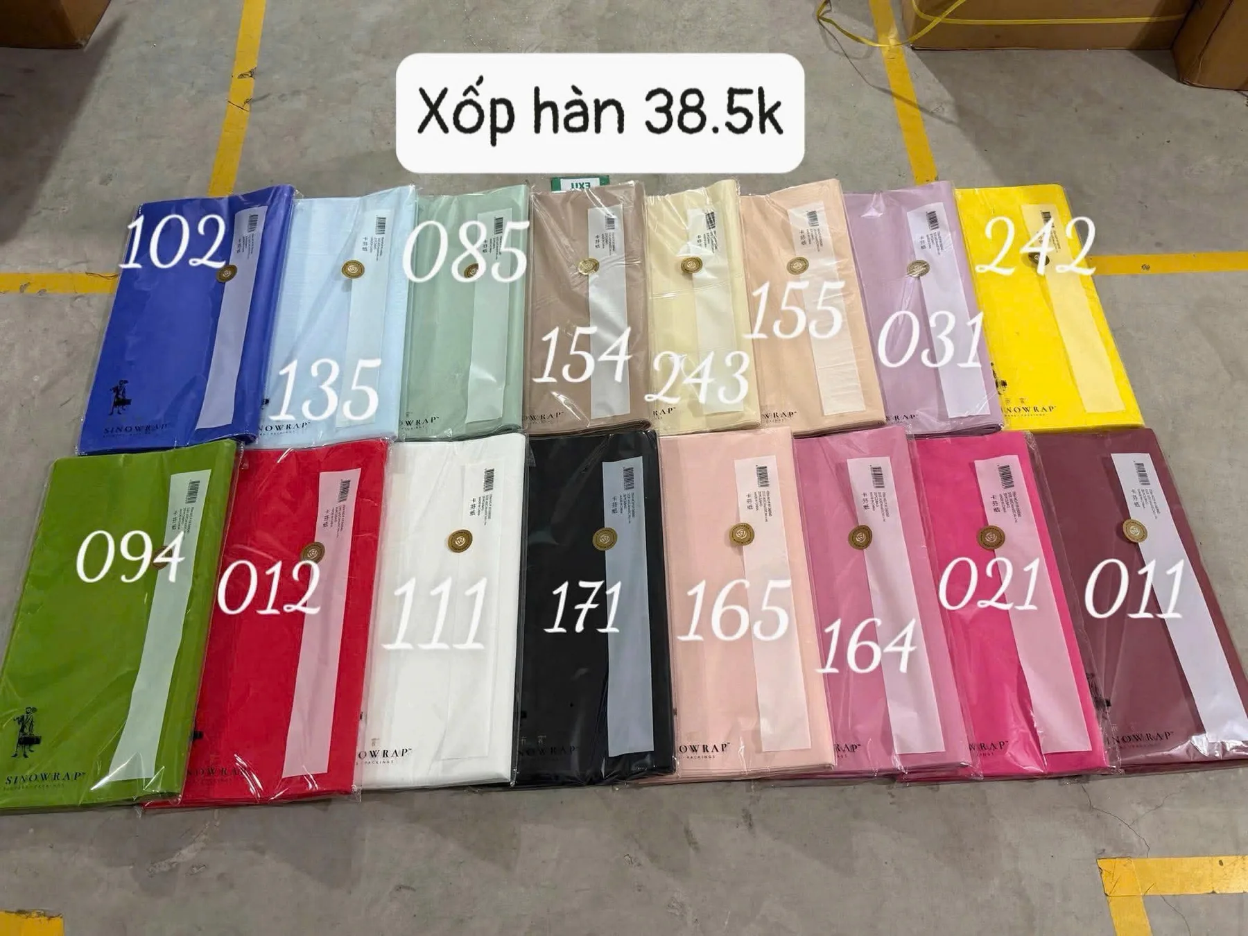 Giấy Xốp Hàn giá 39k/ Từ 10 xấp