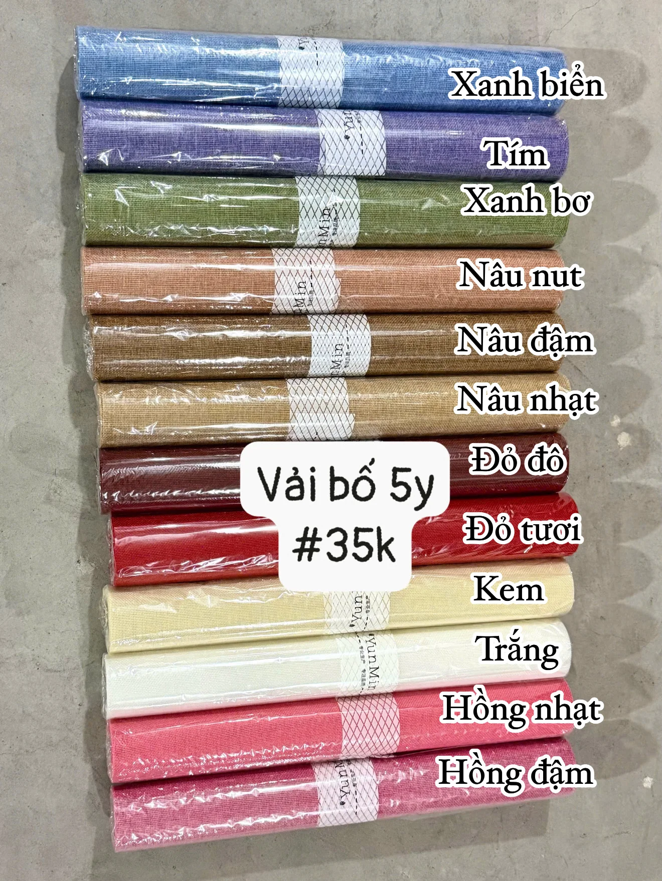 Vải Bo Bối/ vải Bố dài đủ 5Y
