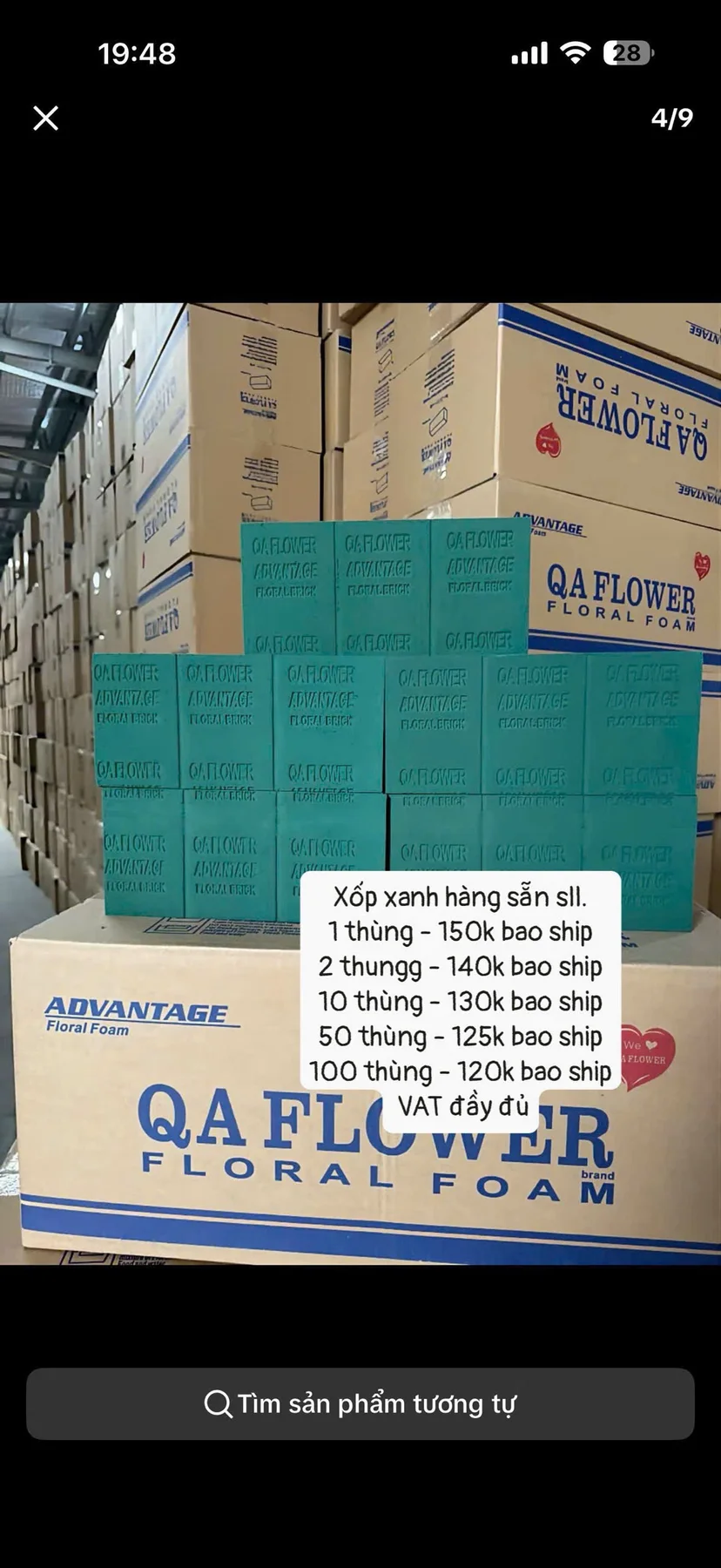 Miễn ship/ xốp xanh cắm hoa